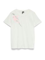 VERO MODA Majica  siva / roza / bijela