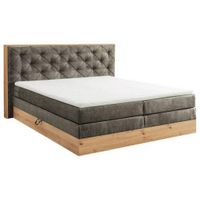 Esposa BOXSPRINGOVÁ POSTEĽ, 180/200 cm, hnedá, sivá, prírodná farba