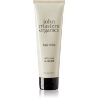 John Masters Organics Rose & Apricot Hair Milk Haarmilch ohne Ausspülen für trockene Haarspitzen 118 ml