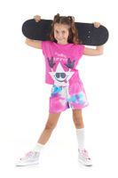 mshb&g Starry Tie-dye Girl's T-shirt Shorts Set