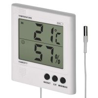 Digitální teploměr s vhlkoměrem, drátové čidlo E8471