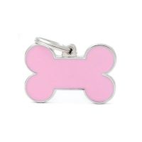 MF BIG BONE PINK 2,5x3,8 cm gravírovateľný prívesok
