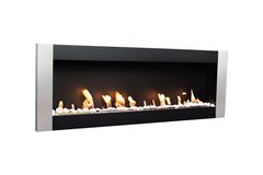 BIOFLAME biokrb Easy L Open Nerez Vertical 115x40 cm