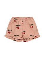 Cherry Print Cotton Shorts