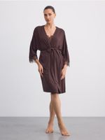 Mohito - LADIES` DRESSING GOWN - tumepruun