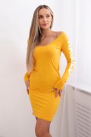 Šaty Ragged hořčice