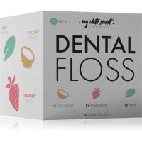 My White Secret Dental Floss dentálna niť Coconut, Mint, Strawberry 3 ks