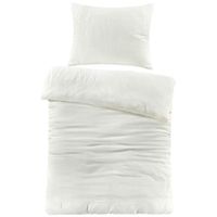 Novel OBOJSTRANNÁ POSTEĽNÁ BIELIZEŇ, renforcé, mušelín, perleťová, 140/200 cm