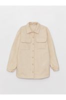 LC Waikiki Basic Long Sleeve Girl's Shirt Jacket