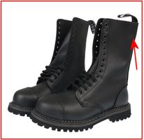 buty GRINDERS - 14-dziurkowe - Herald Derby - Black - SANDED 38