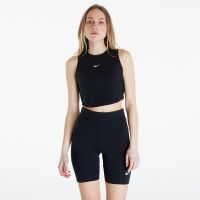 Nike Sportswear Essentials Women's Ribbed Cropped Tank Black/ Sail XL