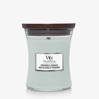 WoodWick Medium Hourglass Candle - Sagewood & Seagrass Universal