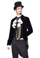 Herren Mantel DEVIL FASHION - Golden Disc Flowers M