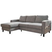 MID.YOU ROHOVÁ SEDAČKA, textil, šedá