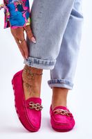 Women's suede loafers Fuchsia Sorento