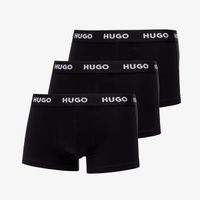 Hugo Boss Logo-Waistband Trunks 3-Pack Black XL