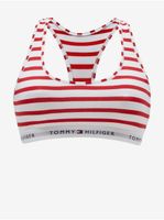 Bílo-červená dámská pruhovaná podprsenka Tommy Hilfiger Underwear