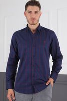 G719 DEWBERRY MEN'S SHIRT-NAVY-BURGUNDY