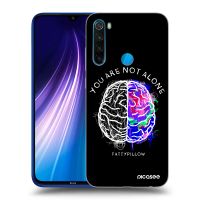 Silikónový čierny obal pre Xiaomi Redmi Note 8 - Brain - White