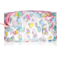 BrushArt Accessories Transparent cosmetic bag prozorna kozmetična torbica odtenek Ice Cream 1 kos