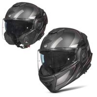 Překlopná moto přilba W-TEC Zoroz P/J Matt Black-Fluo Pink XS (53-54)