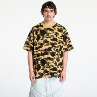 T-shirt A BATHING APE 1St Camo Jacquard Ape Head Relaxed Fit Tee UNISEX Yellow S