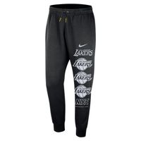 Nike NBA Los Angeles Lakers Courtside Club Fleece Joggers - Pánske - Nohavice Nike - Čierne - IB0025-010 - Veľkosť: 2XL