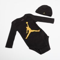 Jordan JHN L/S Jumpman 6-12M Black/ Gold 6-12 months
