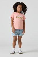 Levi's Detské rifľové krátke nohavice Levi's MINI MOM SHORT W EMBROIDER