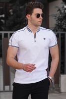 Madmext White Polo Men's T-Shirt 9281