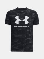 Under Armour UA Sportstyle Logo Aop SS Gyerek Póló Fekete