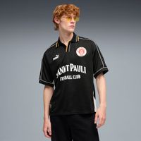 PUMA FC St. Pauli Retro Fußballtrikot Herren, Kleidung, Schwarz, XXS