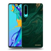 Silikónový čierny obal pre Huawei P30 - Green