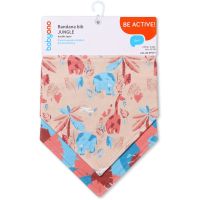 BabyOno Be Active Bandana Bib нагрудник для дітей від народження Jungle 2 кс