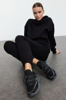 Trendyol Black Knit Colorful Lace-Up Women's Sneakers