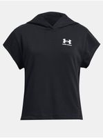 Čierna športová mikina Under Armour UA G Rival Try SS Cut Hdy