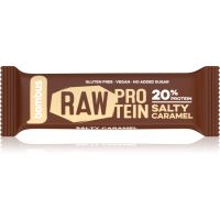 Bombus Raw Protein proteínová tyčinka príchuť Salty Caramel 50 g