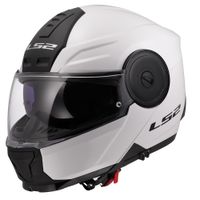 Výklopná moto přilba LS2 FF902 Scope II Solid Gloss White 3XL (65-66)