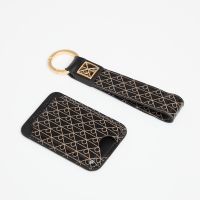 Calvin Klein Emblem Aop Key Fob + Cardholder Black Universal