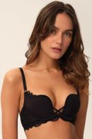 Hladká push-up podprsenka Esotiq Claudie Černá 70D