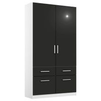 Rauch Möbel SKRIŇA S OTOČNÝMI DVERAMI, sivá, biela, 91/210/54 cm