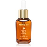 Arganicare Organic Tea Tree kaltgepresstes Teebaumöl für fettige und problematische Haut 30 ml