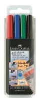 Popisovač OHP permanentní S. set / 4 (Faber Castel - Popisovač)