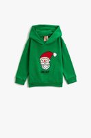 Koton Baby Boy Green Patterned Sweatshirt