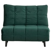 Carryhome ROZKLADACIE KRESLO, textil, zelená