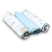 BabyOno Natural Bamboo Diapers Blue látkové pleny 70x70 cm 3 ks