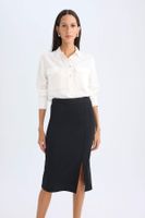 DEFACTO Normal Waist Slit Midi Pencil Skirt