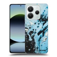 Silikónový čierny obal pre Xiaomi Redmi Note 14 5G - Organic blue