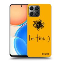 Silikónový čierny obal pre Honor X8 4G - I am fine