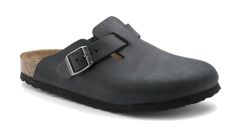 Birkenstock Boston Oiled Leather Regular Fit Pánske - Sandále Birkenstock - Čierna - 59461-4.5 - Size: 4.5